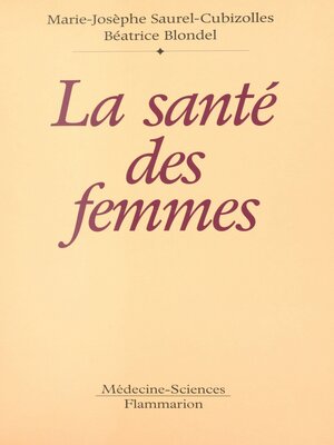 cover image of La santé des femmes